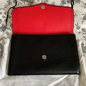 Rebecca Minkoff Blk Leather Clutch